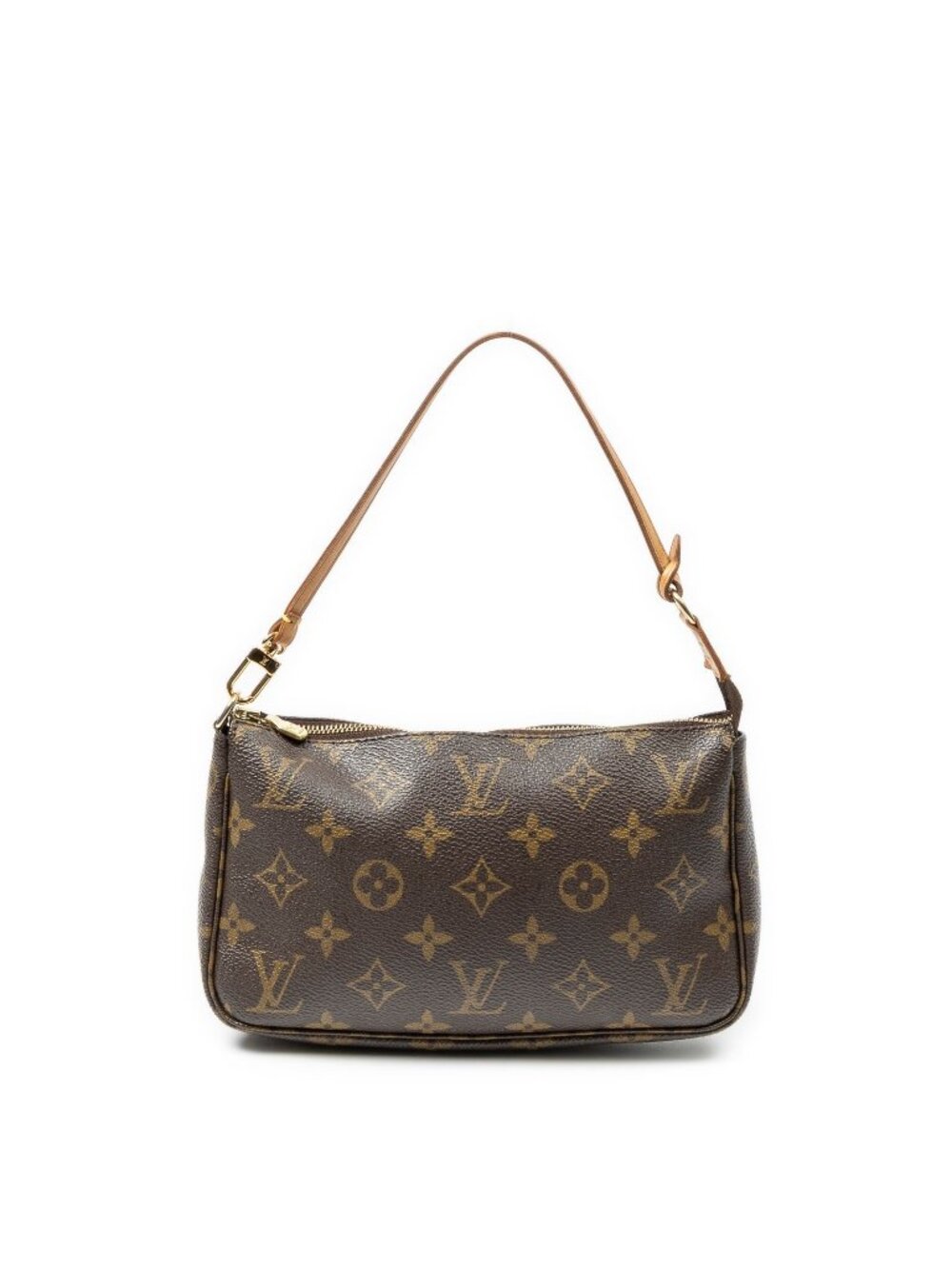 Louis Vuitton Pochette Brown Monogram Canvas Handbag